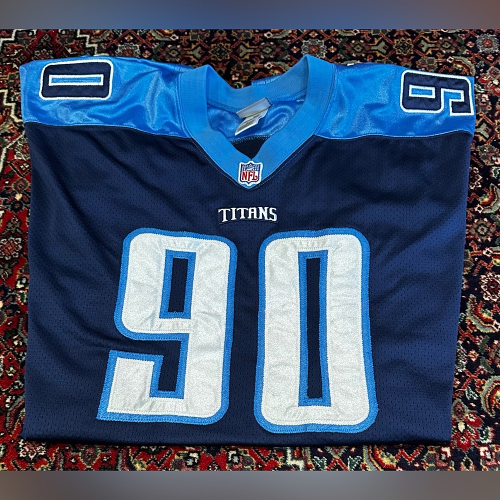 REEBOK JEVON KEARSE NFL TENNESSEE TITANS  JERSEY N.90 SIZE 52